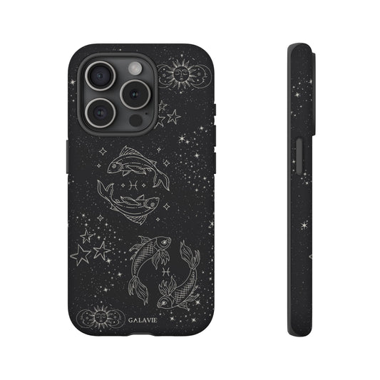 Pisces Zodiac Phone Case – Noir