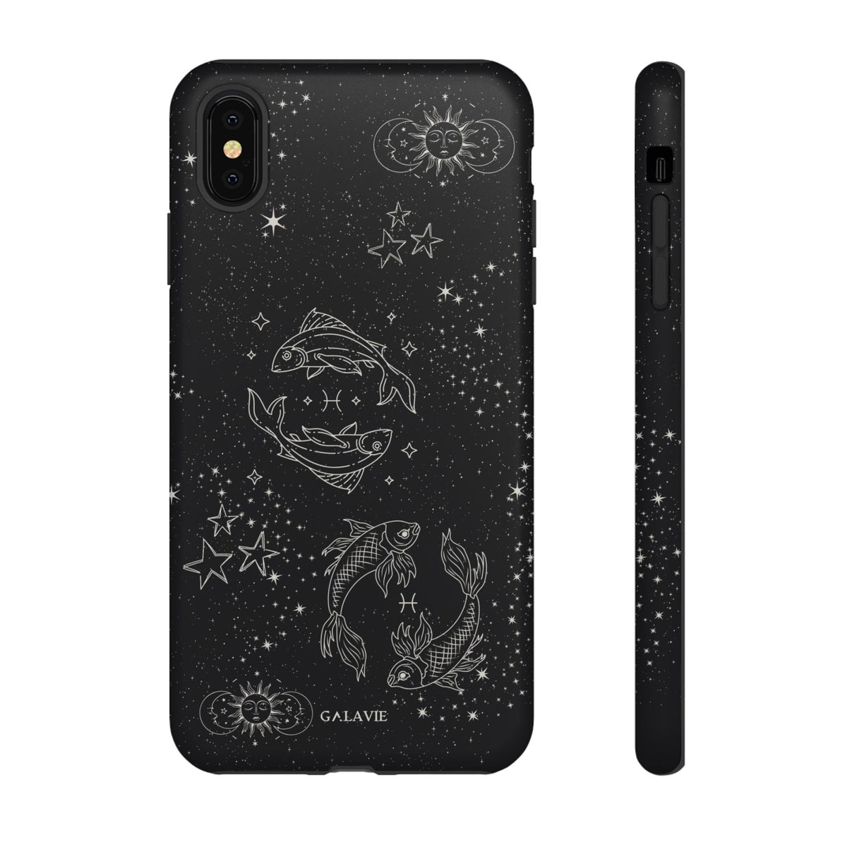 Pisces Zodiac Phone Case – Noir