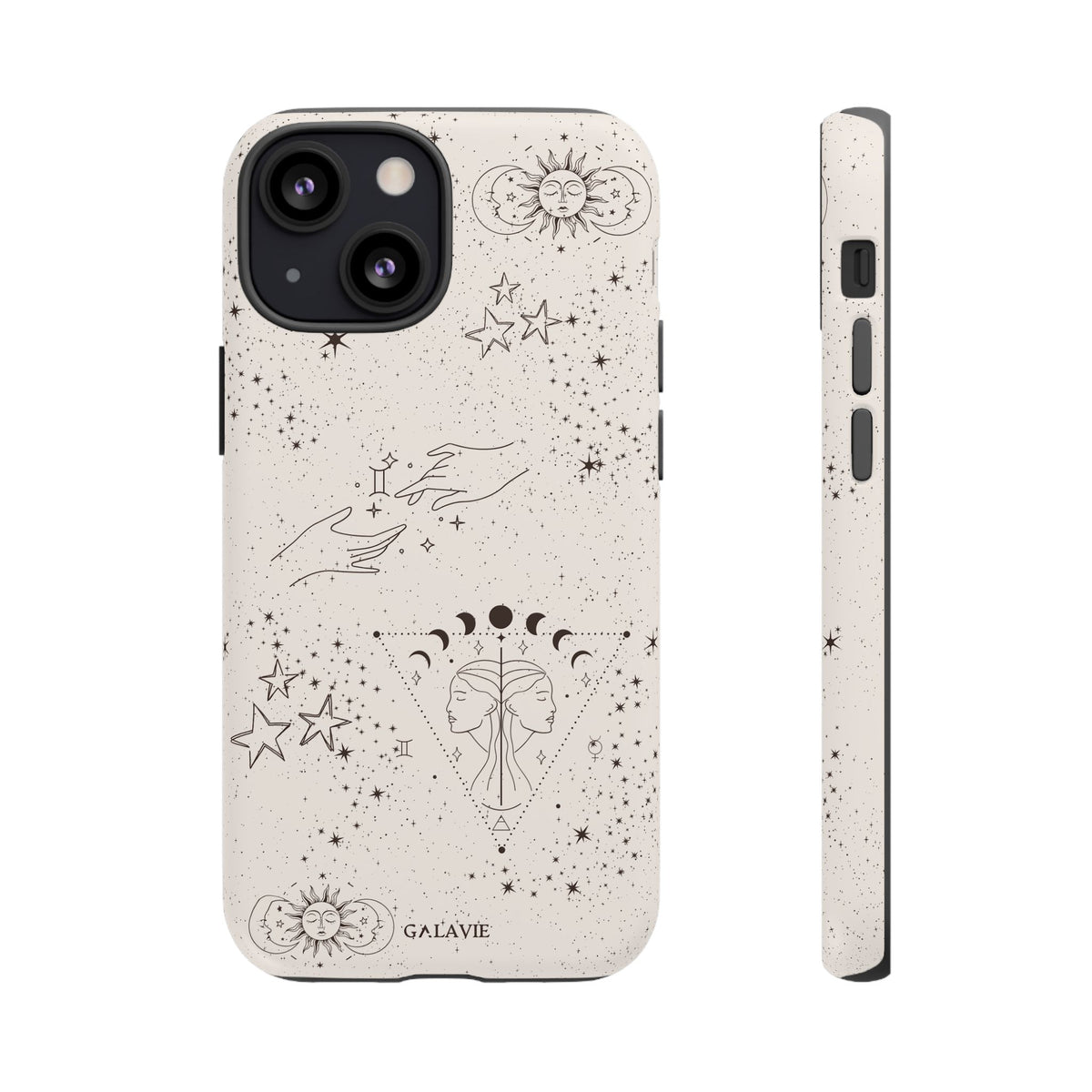 Gemini Zodiac Phone Case – Cream
