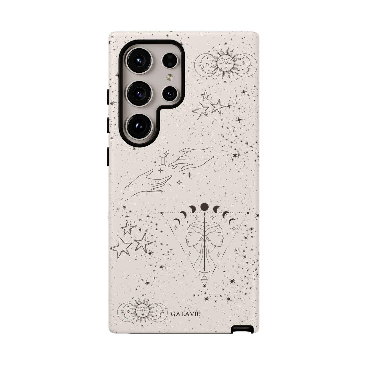 Gemini Zodiac Phone Case – Cream