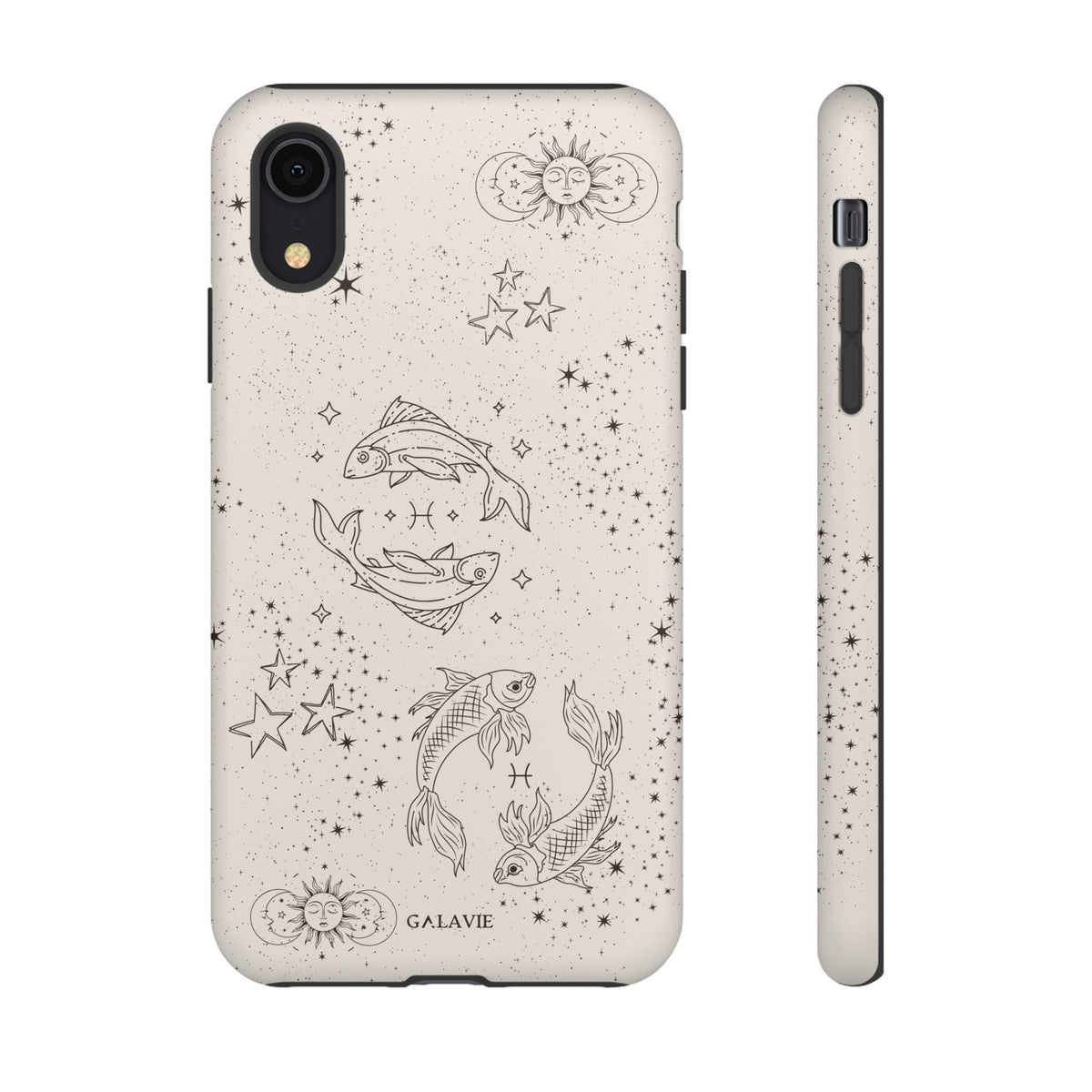 Pisces Zodiac Phone Case – Cream