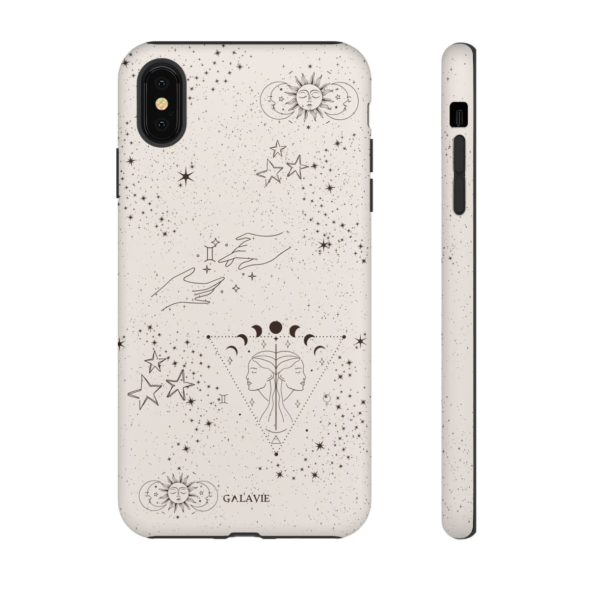 Gemini Zodiac Phone Case – Cream