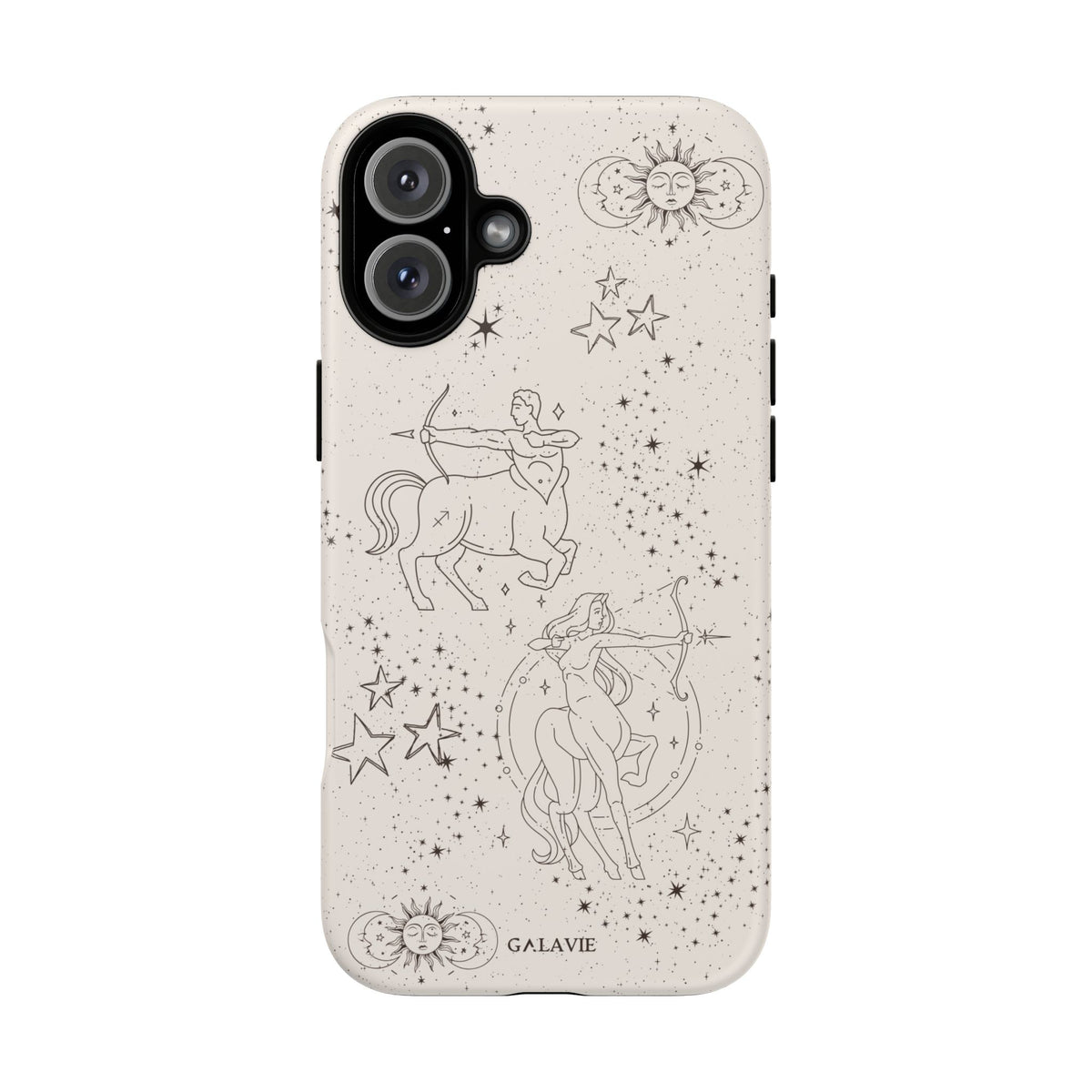Sagittarius Zodiac Phone Case – Cream