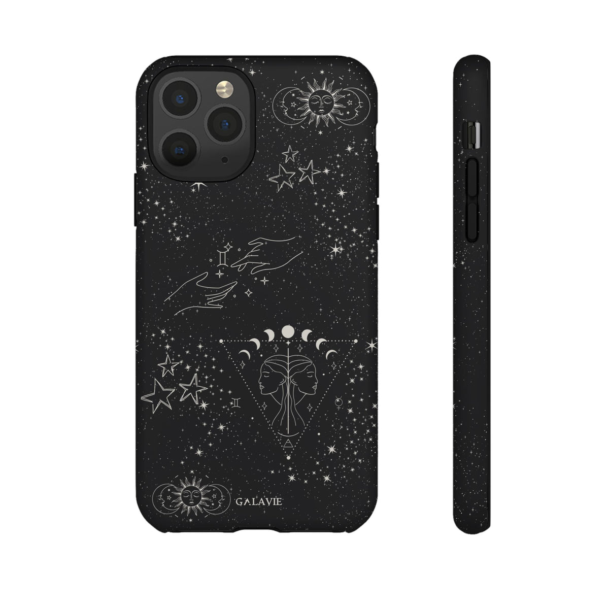 Gemini Zodiac Phone Case – Noir