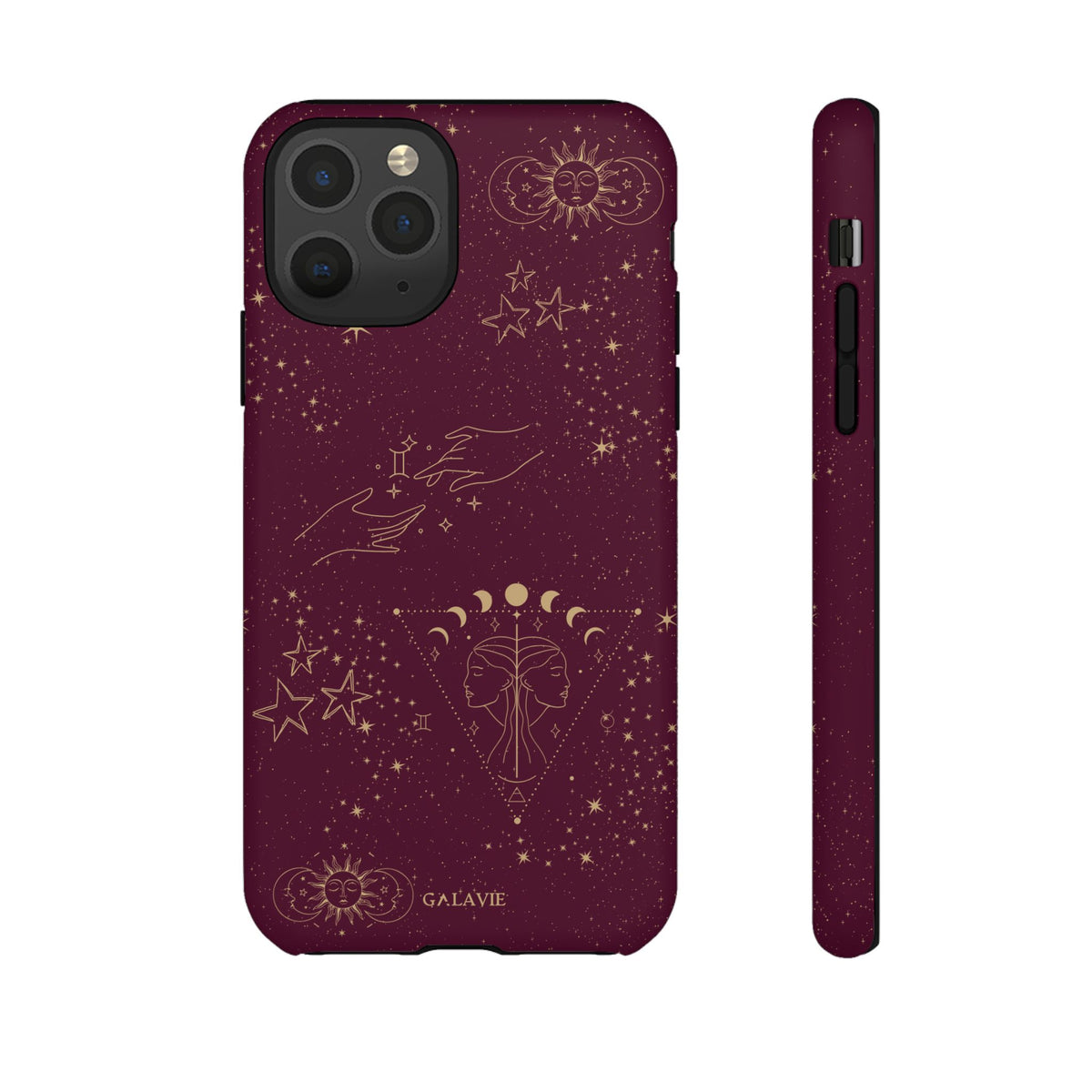 Gemini Zodiac Phone Case – Merlot