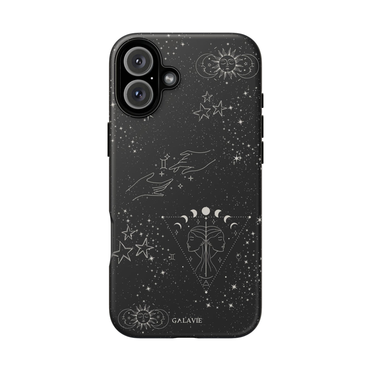 Gemini Zodiac Phone Case – Noir