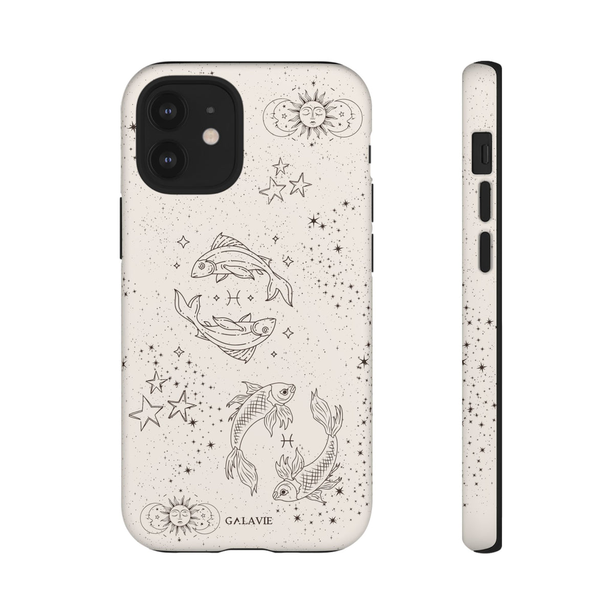 Pisces Zodiac Phone Case – Cream