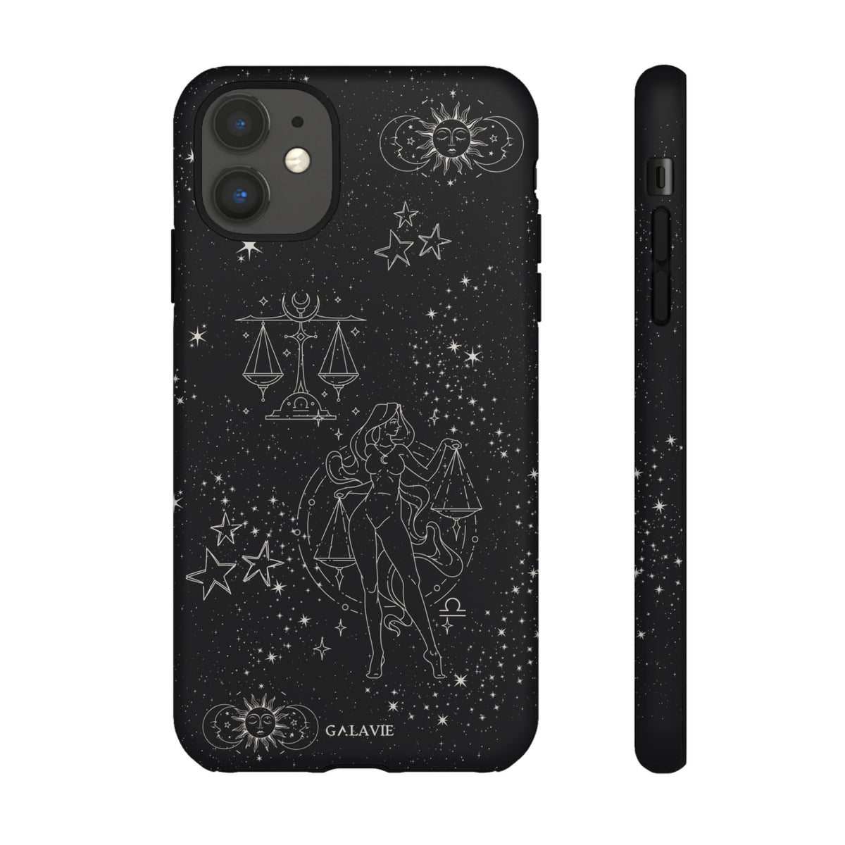 Libra Zodiac Phone Case – Noir