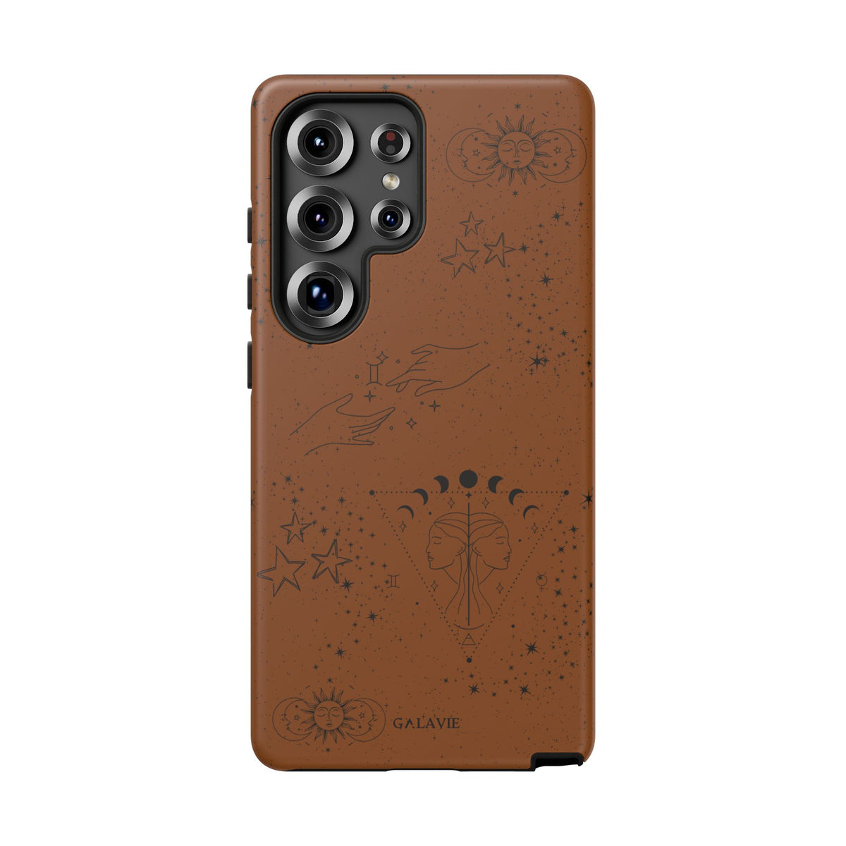 Gemini Zodiac Phone Case – Cognac
