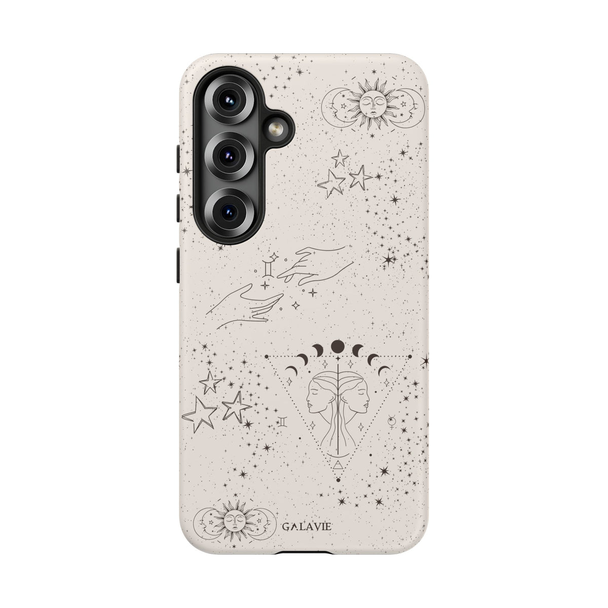 Gemini Zodiac Phone Case – Cream