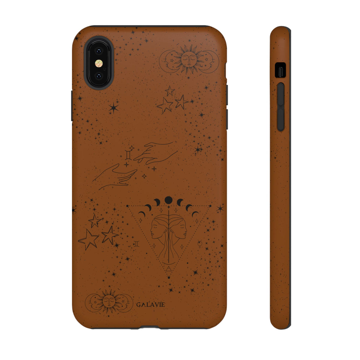 Gemini Zodiac Phone Case – Cognac