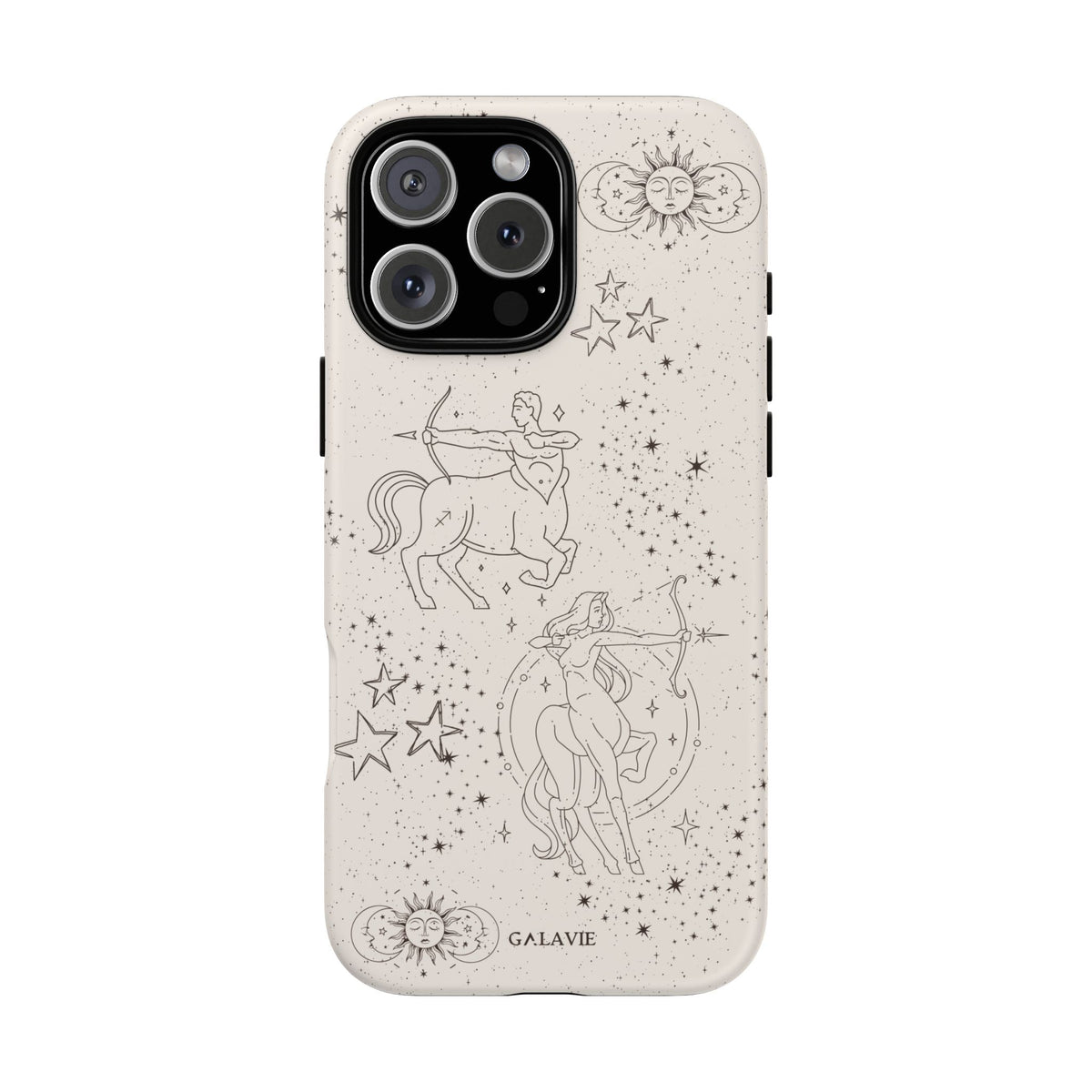 Sagittarius Zodiac Phone Case – Cream