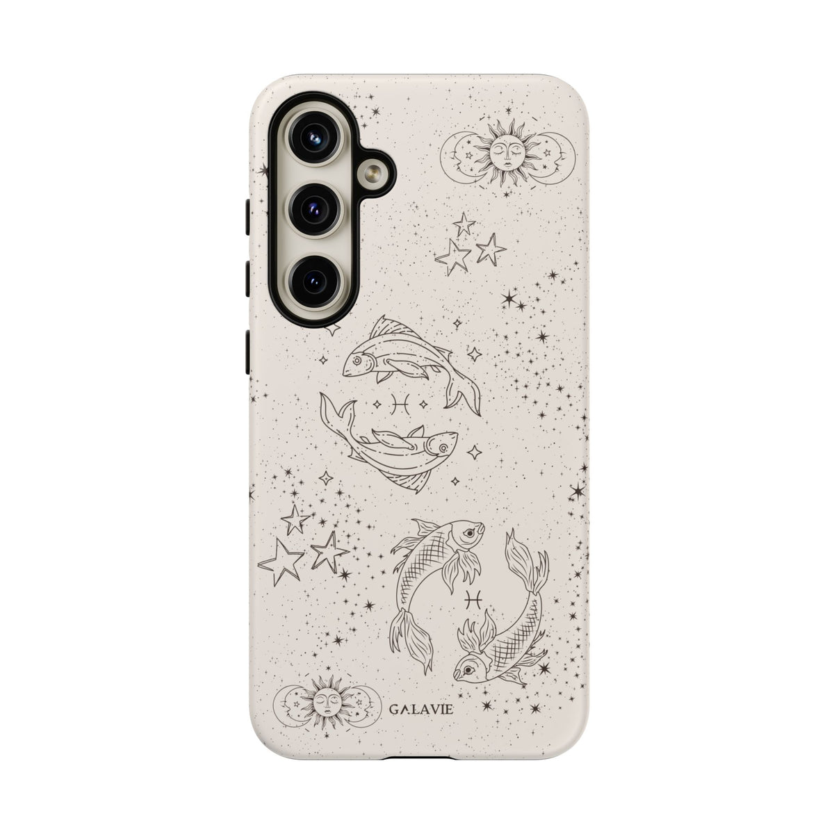 Pisces Zodiac Phone Case – Cream