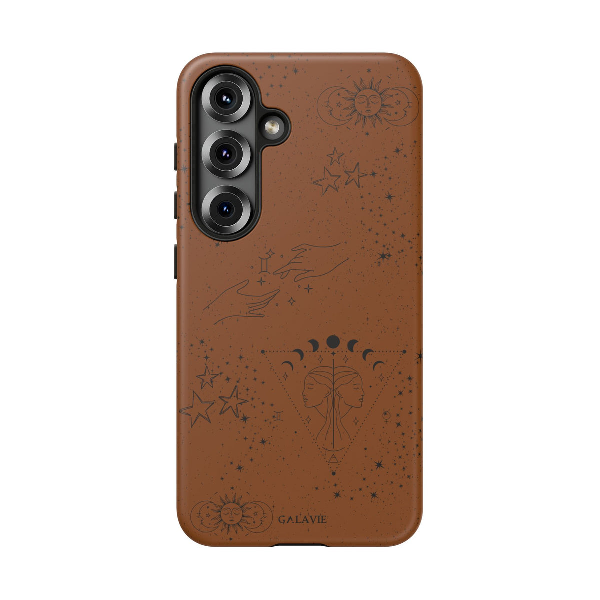 Gemini Zodiac Phone Case – Cognac