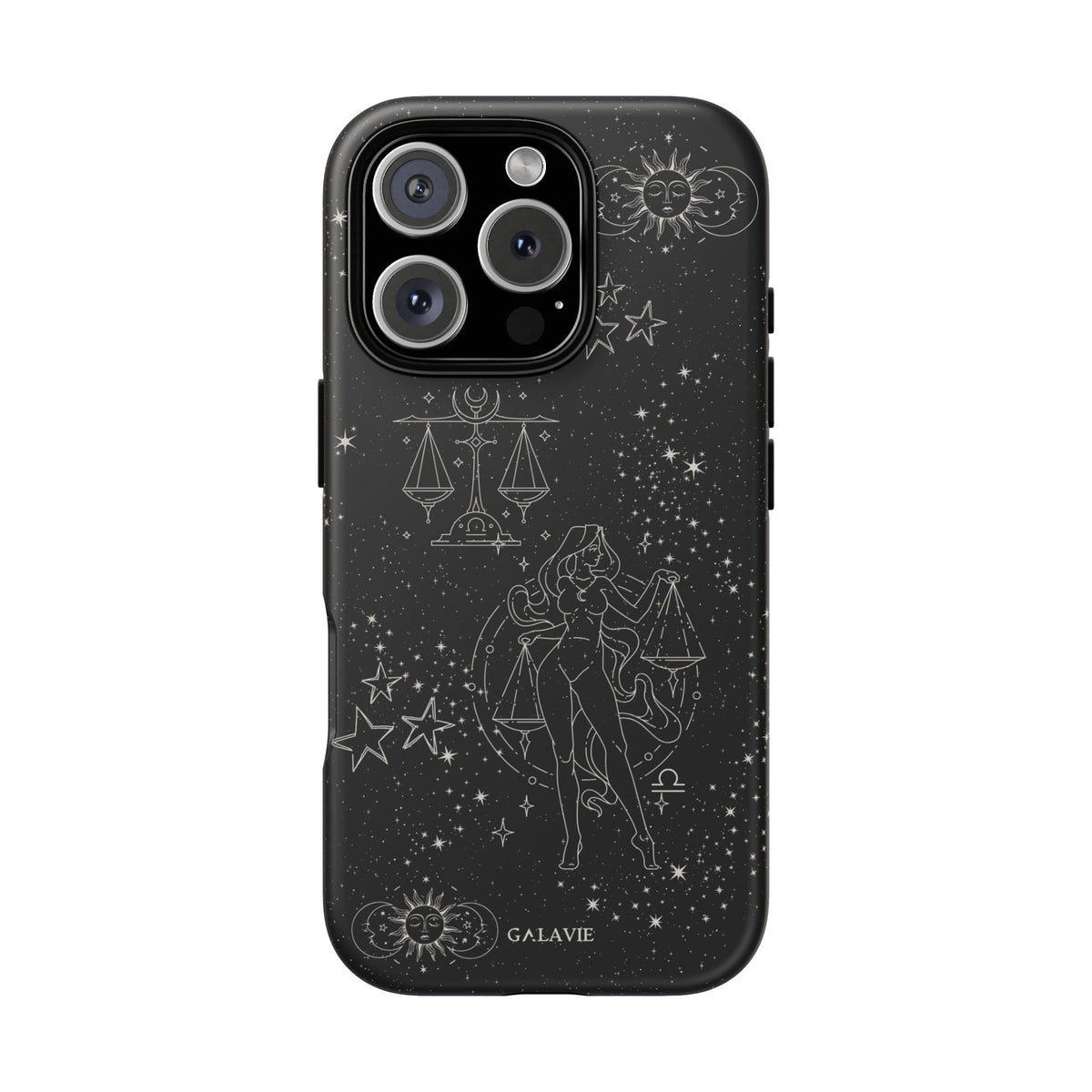 Libra Zodiac Phone Case – Noir