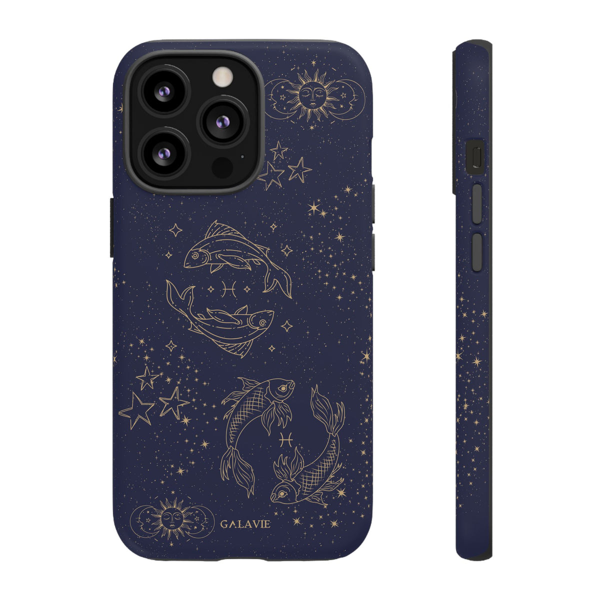 Pisces Zodiac Phone Case – Navy