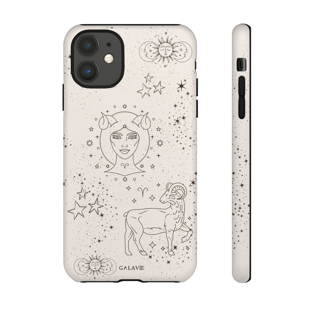 Aries Zodiac Phone Case – Cream