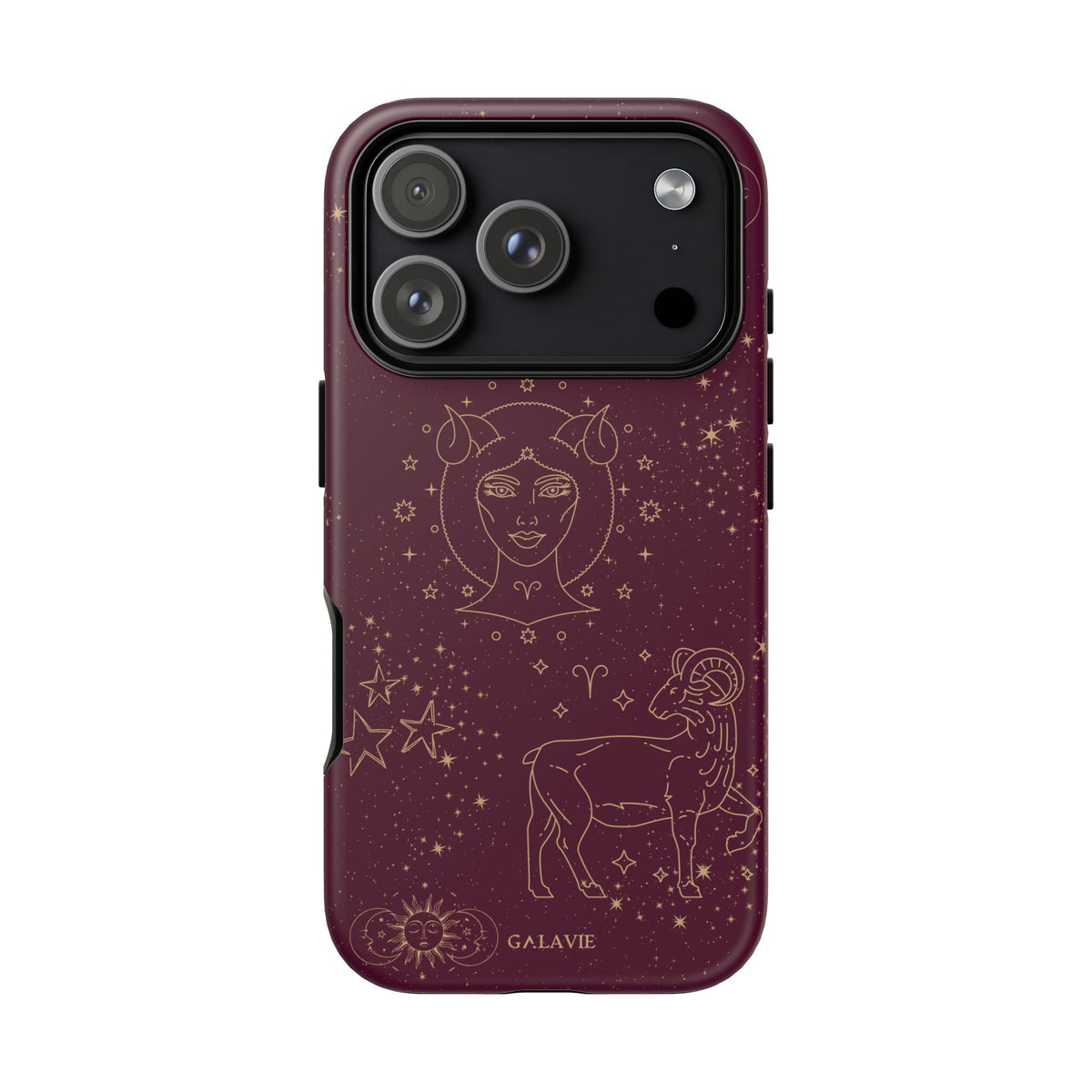 Aries Zodiac Phone Case – Merlot