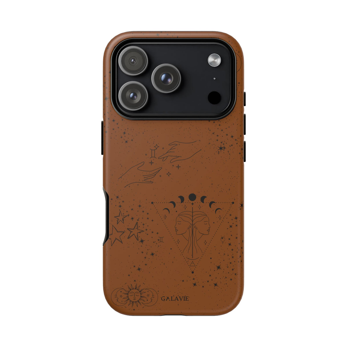 Gemini Zodiac Phone Case – Cognac