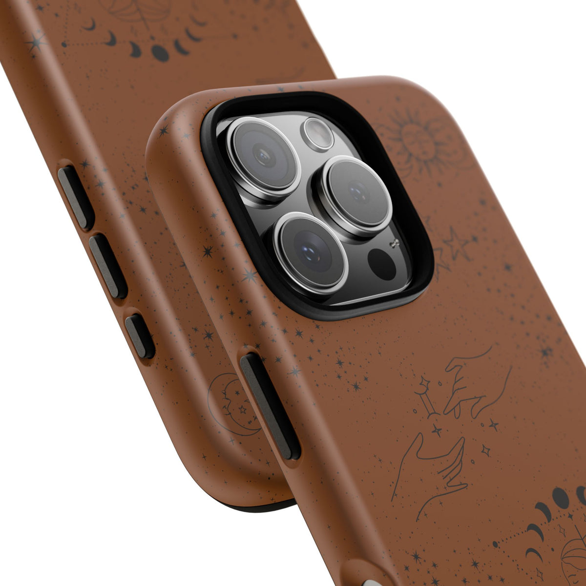 Gemini Zodiac Phone Case – Cognac