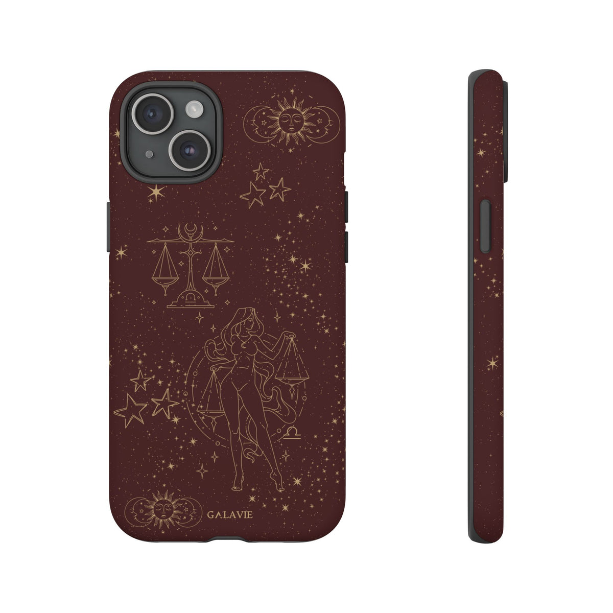 Libra Zodiac Phone Case – Chocolate