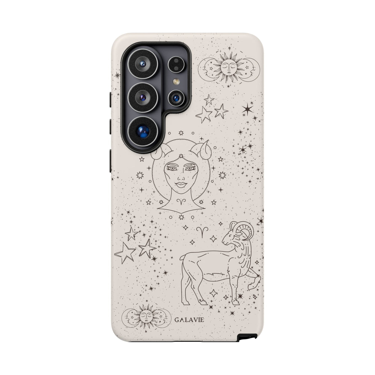 Aries Zodiac Phone Case – Cream
