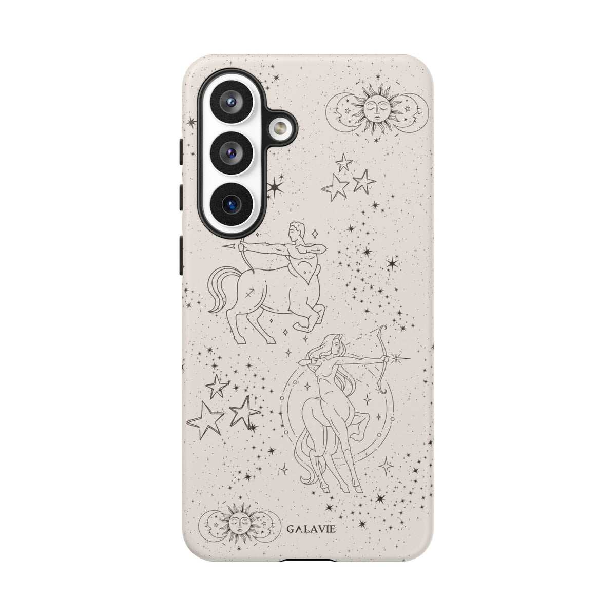 Sagittarius Zodiac Phone Case – Cream