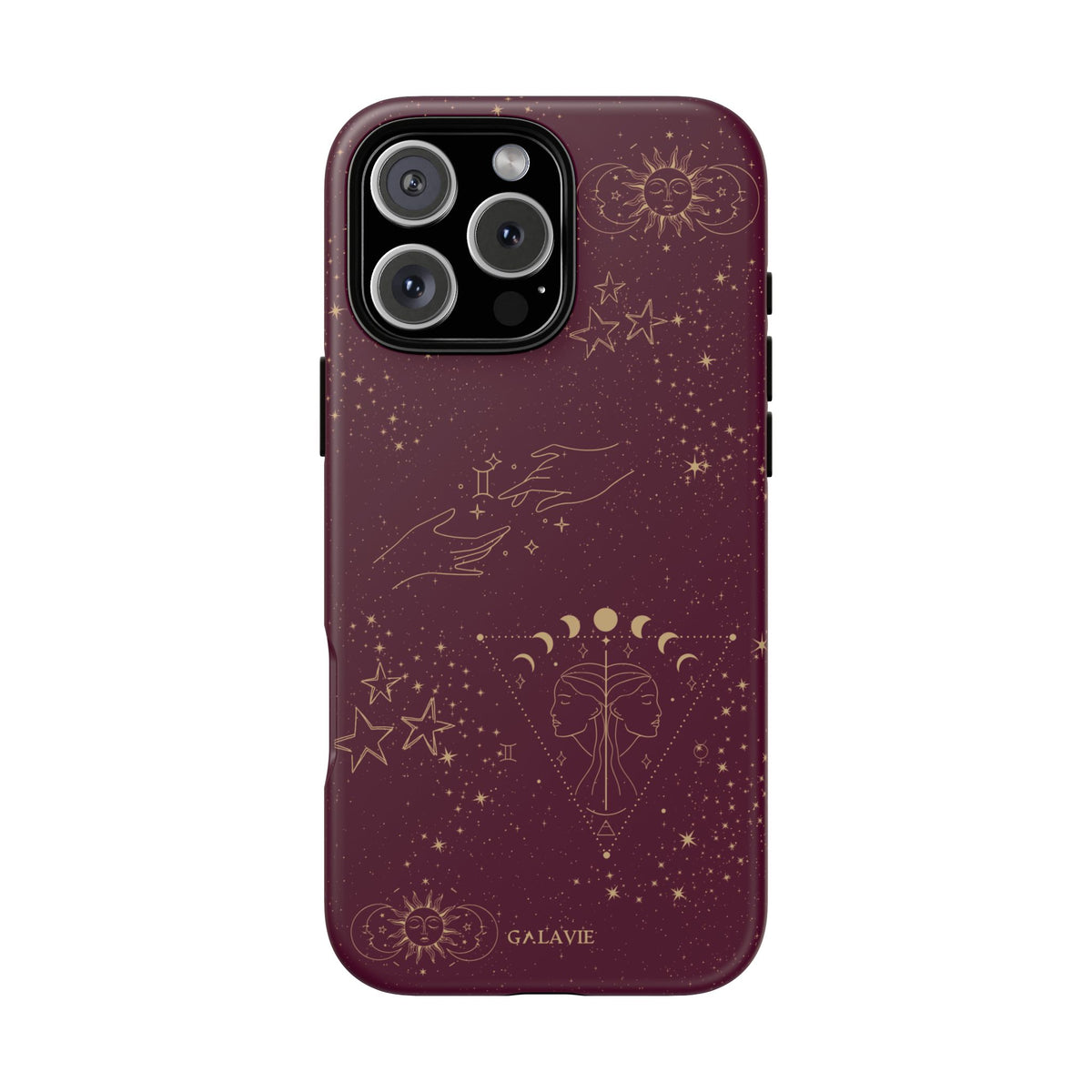 Gemini Zodiac Phone Case – Merlot