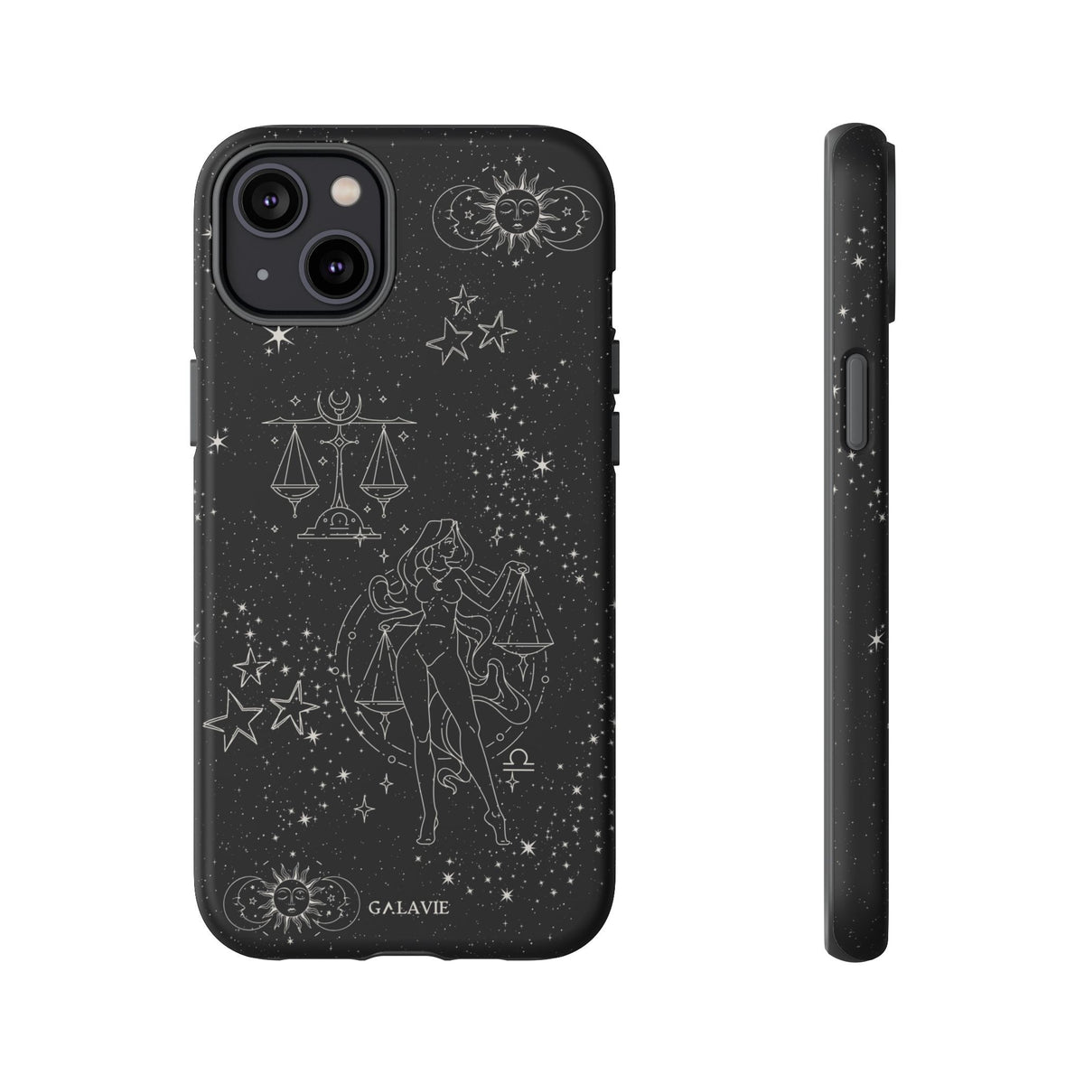 Libra Zodiac Phone Case – Noir