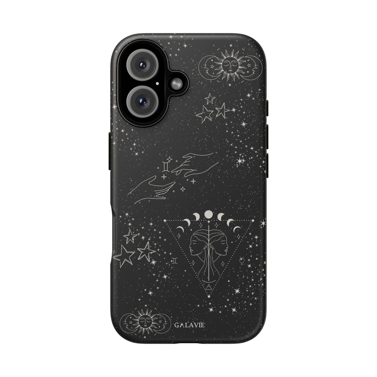 Gemini Zodiac Phone Case – Noir
