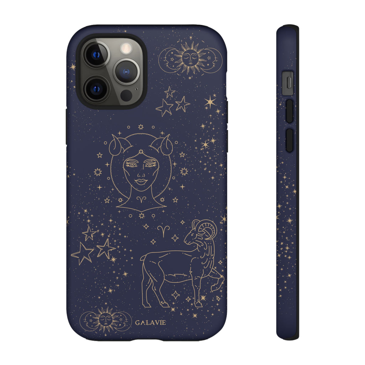 Aries Zodiac Phone Case – Navy