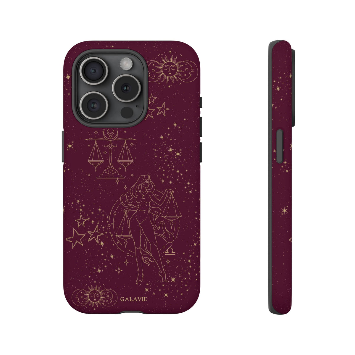 Libra Zodiac Phone Case – Merlot