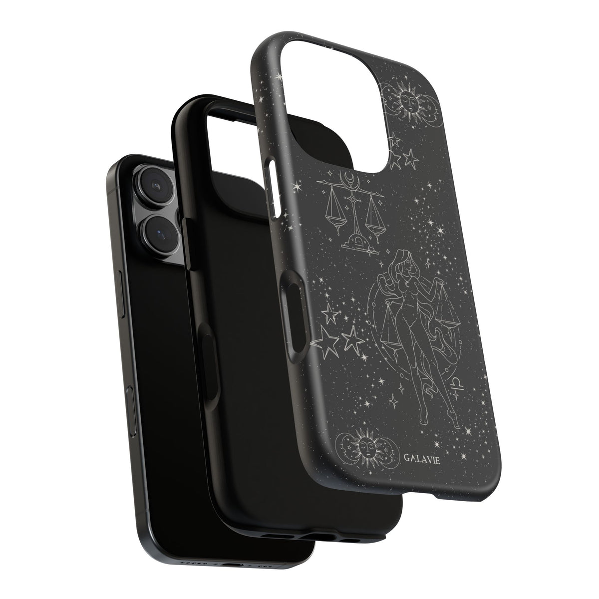 Libra Zodiac Phone Case – Noir