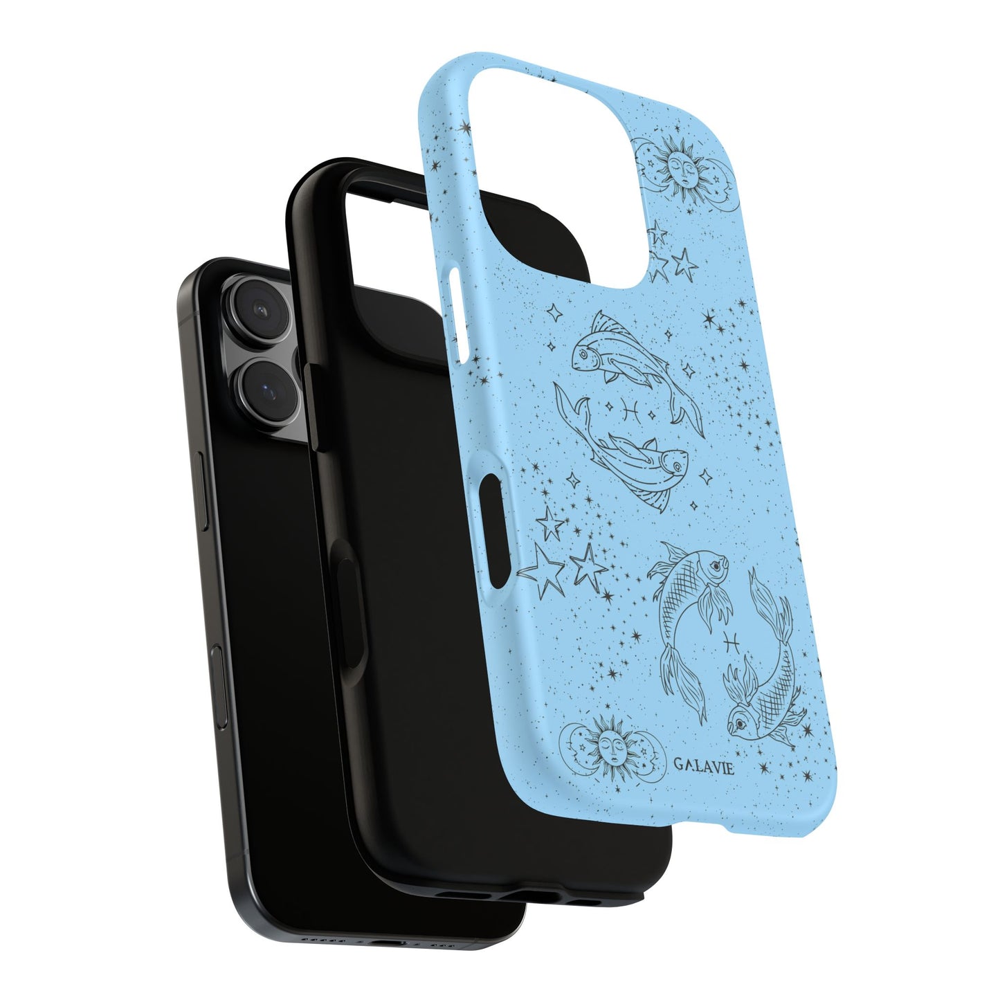 Zodiac Pisces Phone Case — Astrological Celestial Matte Protective Case