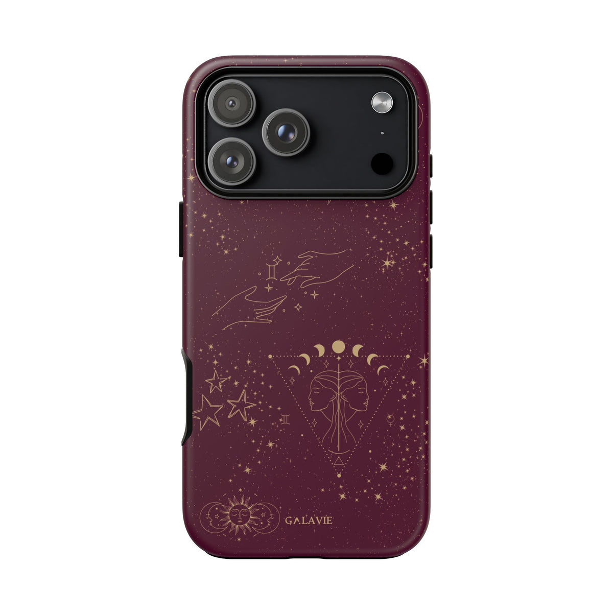 Gemini Zodiac Phone Case – Merlot