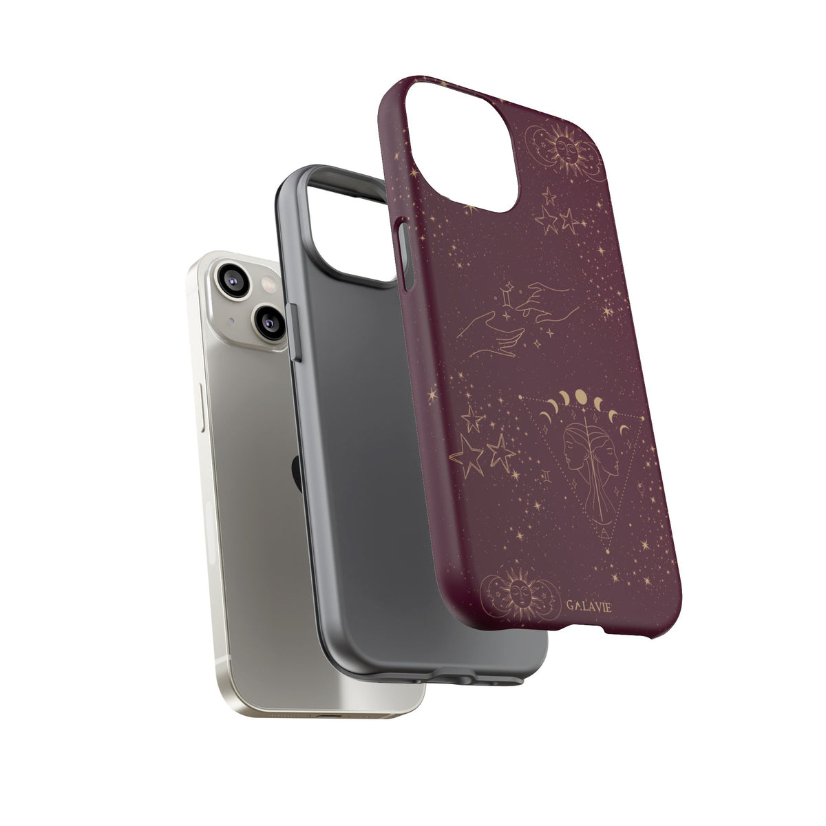 Gemini Zodiac Phone Case – Merlot