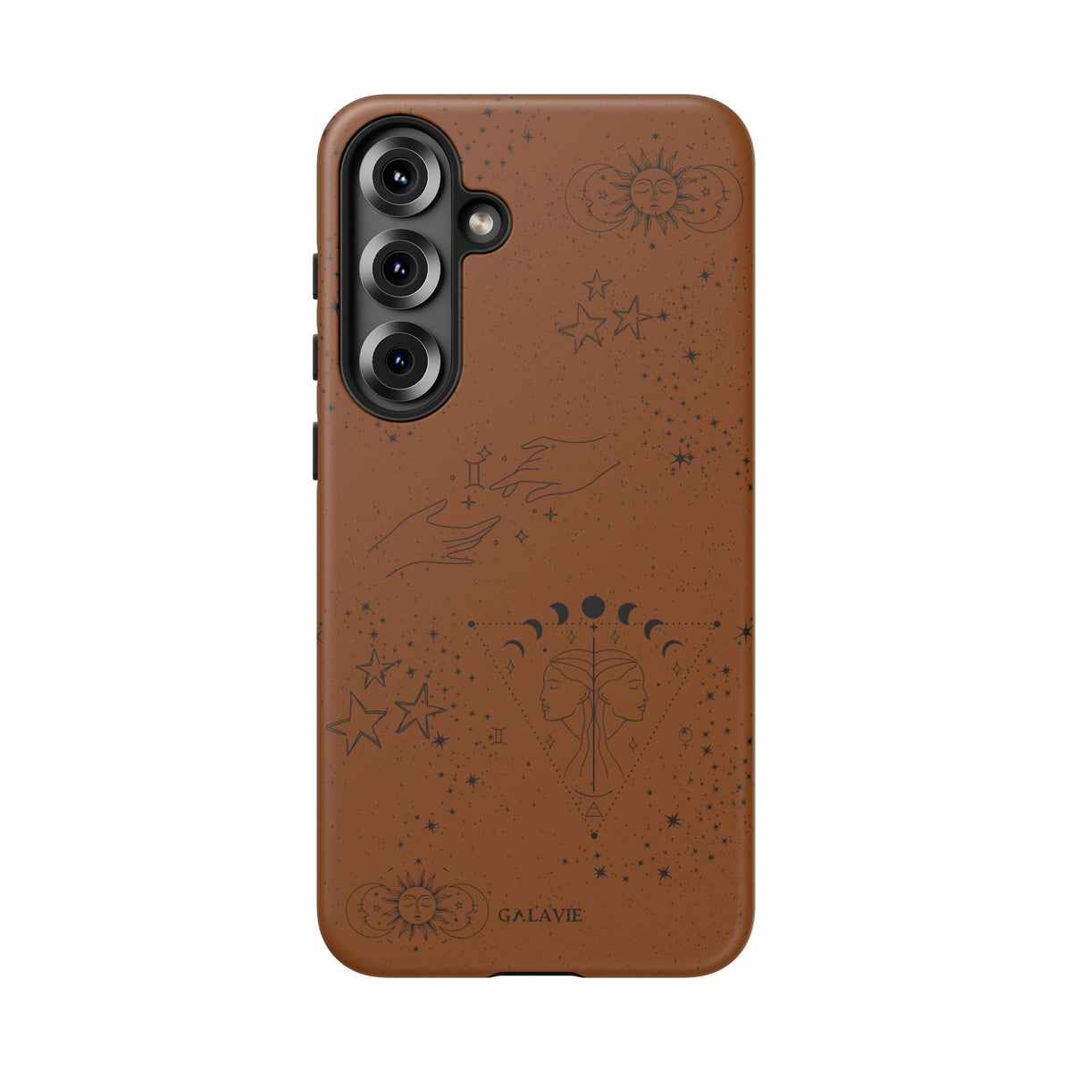 Gemini Zodiac Phone Case – Cognac