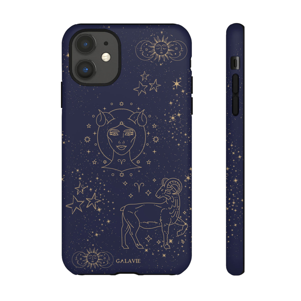 Aries Zodiac Phone Case – Navy