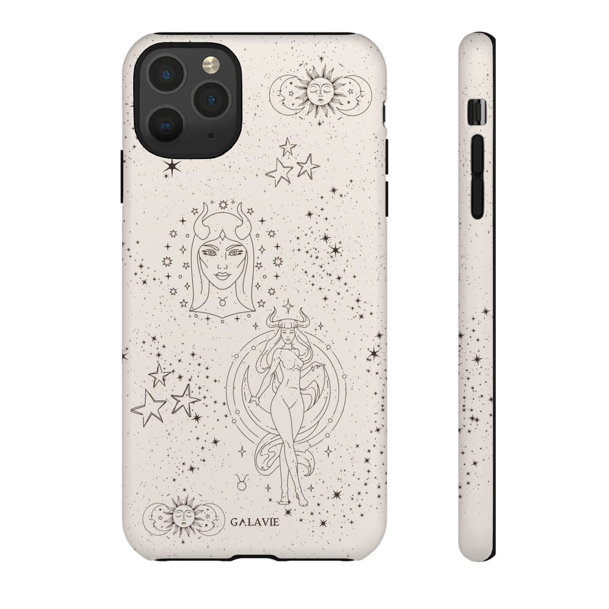 Taurus Zodiac Phone Case – Cream