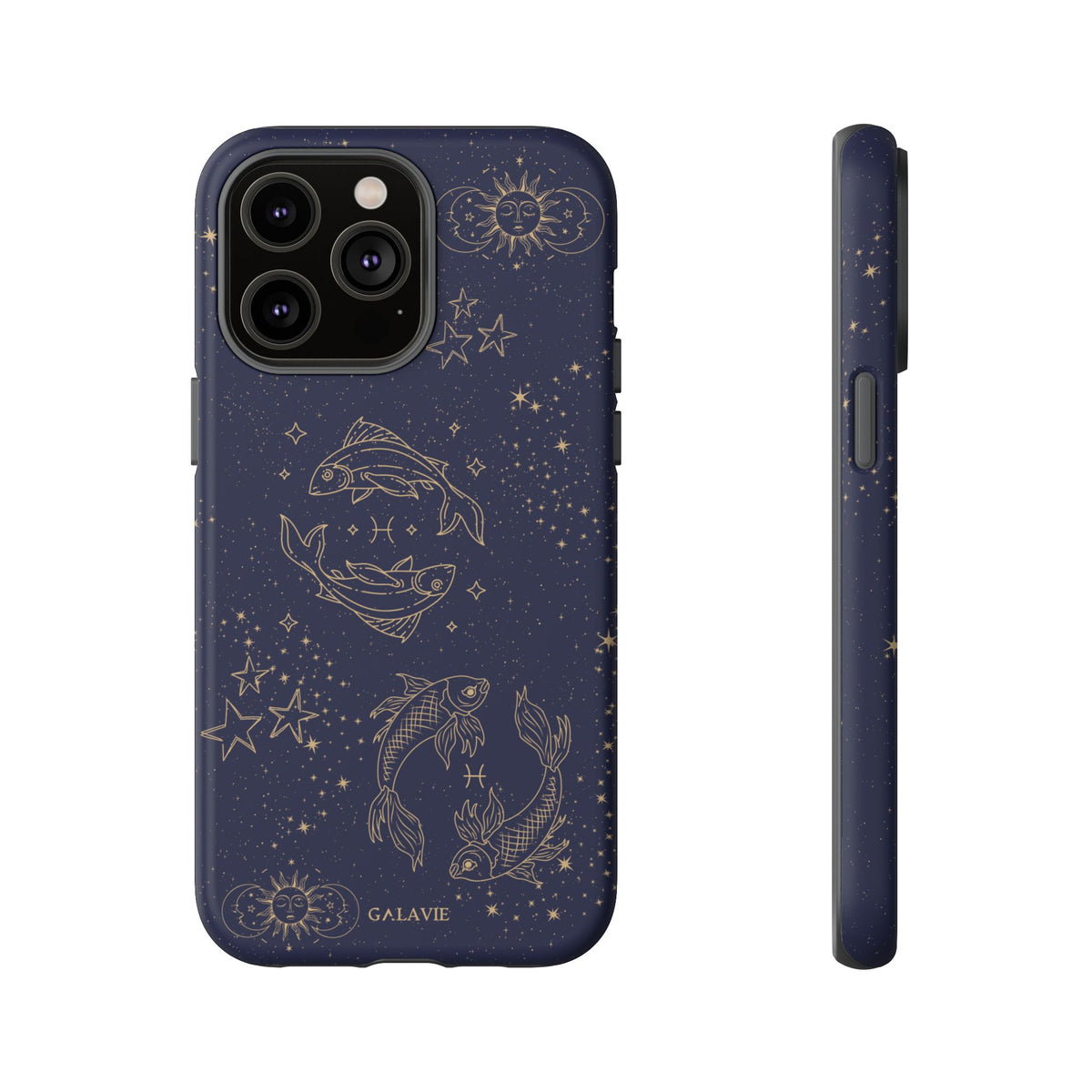 Pisces Zodiac Phone Case – Navy