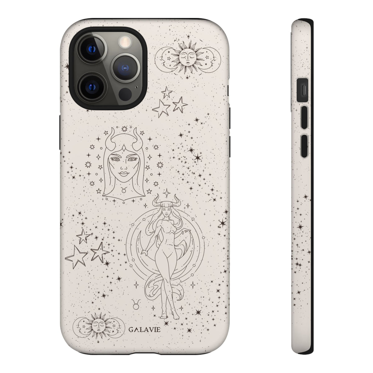 Taurus Zodiac Phone Case – Cream