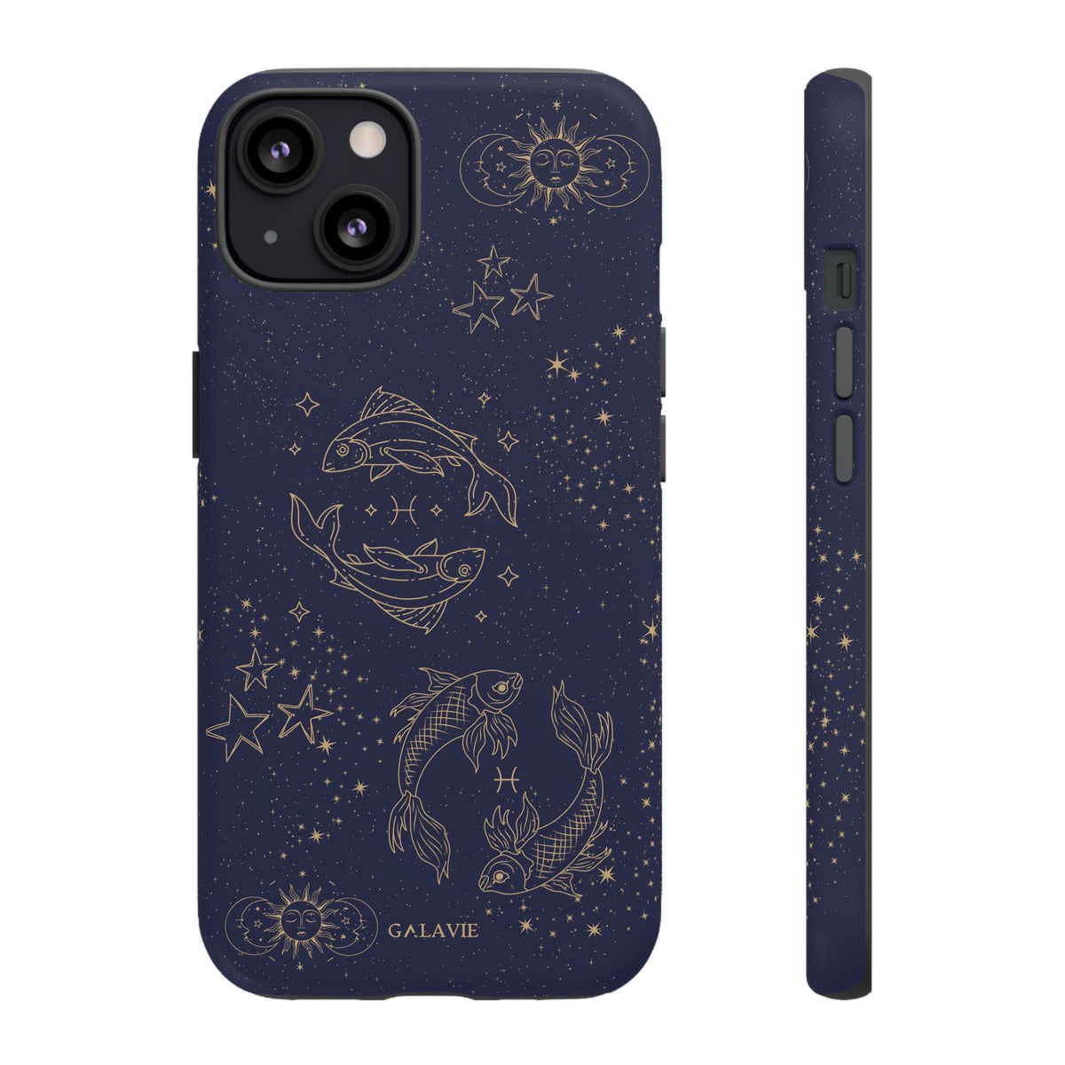 Pisces Zodiac Phone Case – Navy