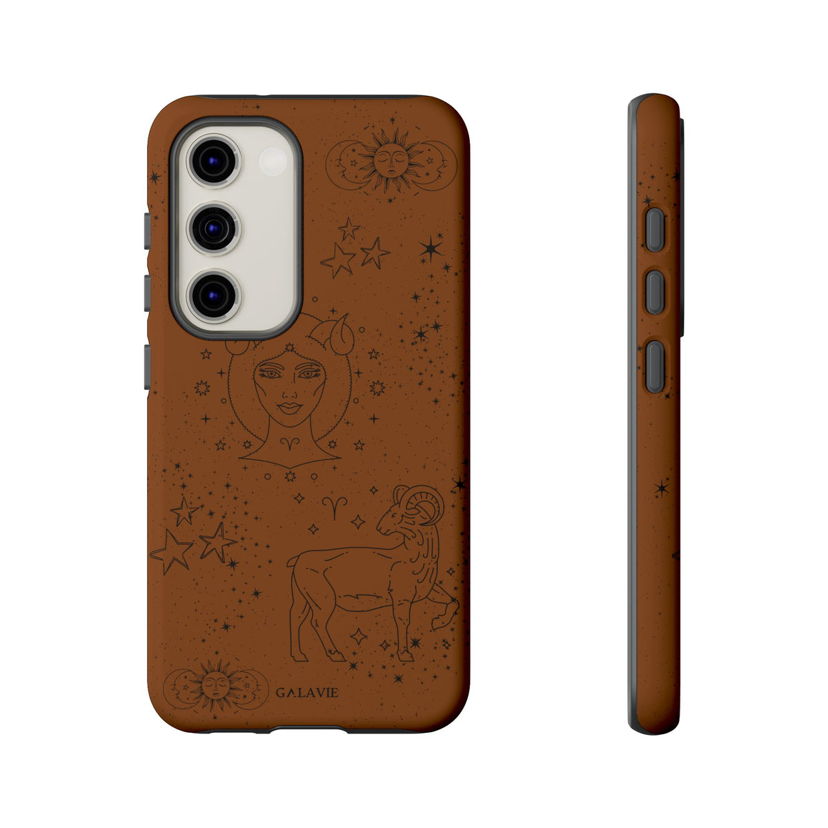 Aries Zodiac Phone Case – Cognac