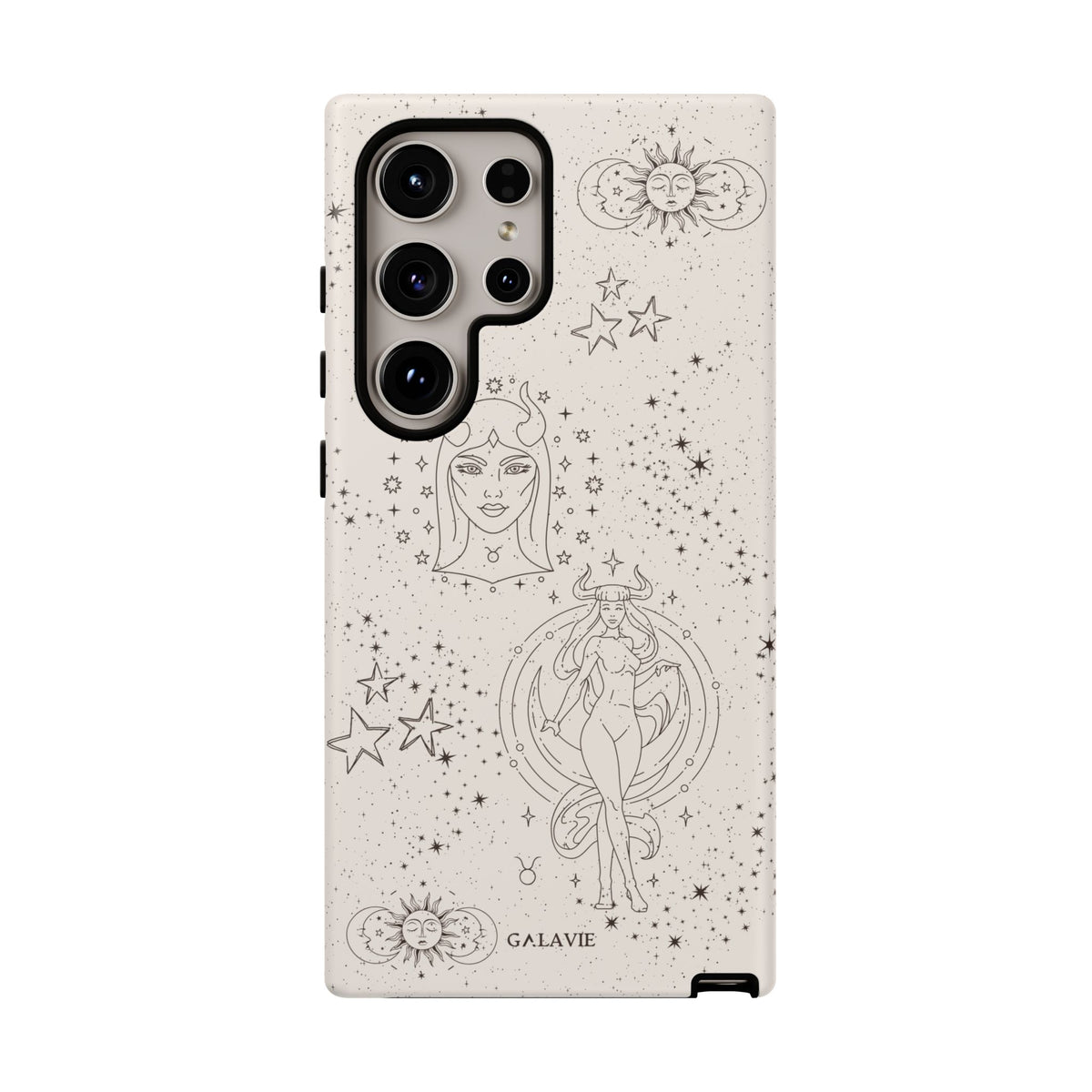 Taurus Zodiac Phone Case – Cream