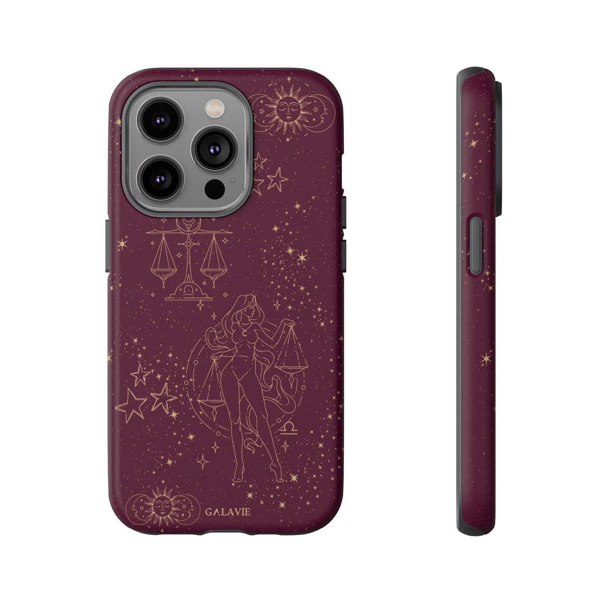 Libra Zodiac Phone Case – Merlot