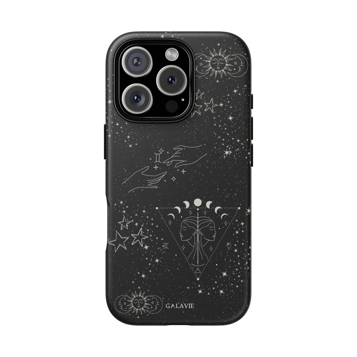 Gemini Zodiac Phone Case – Noir