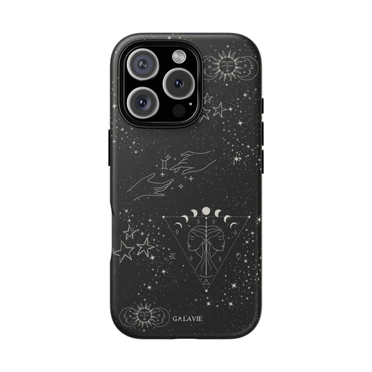 Gemini Zodiac Phone Case – Noir