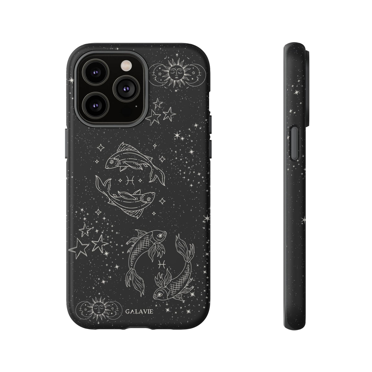 Pisces Zodiac Phone Case – Noir
