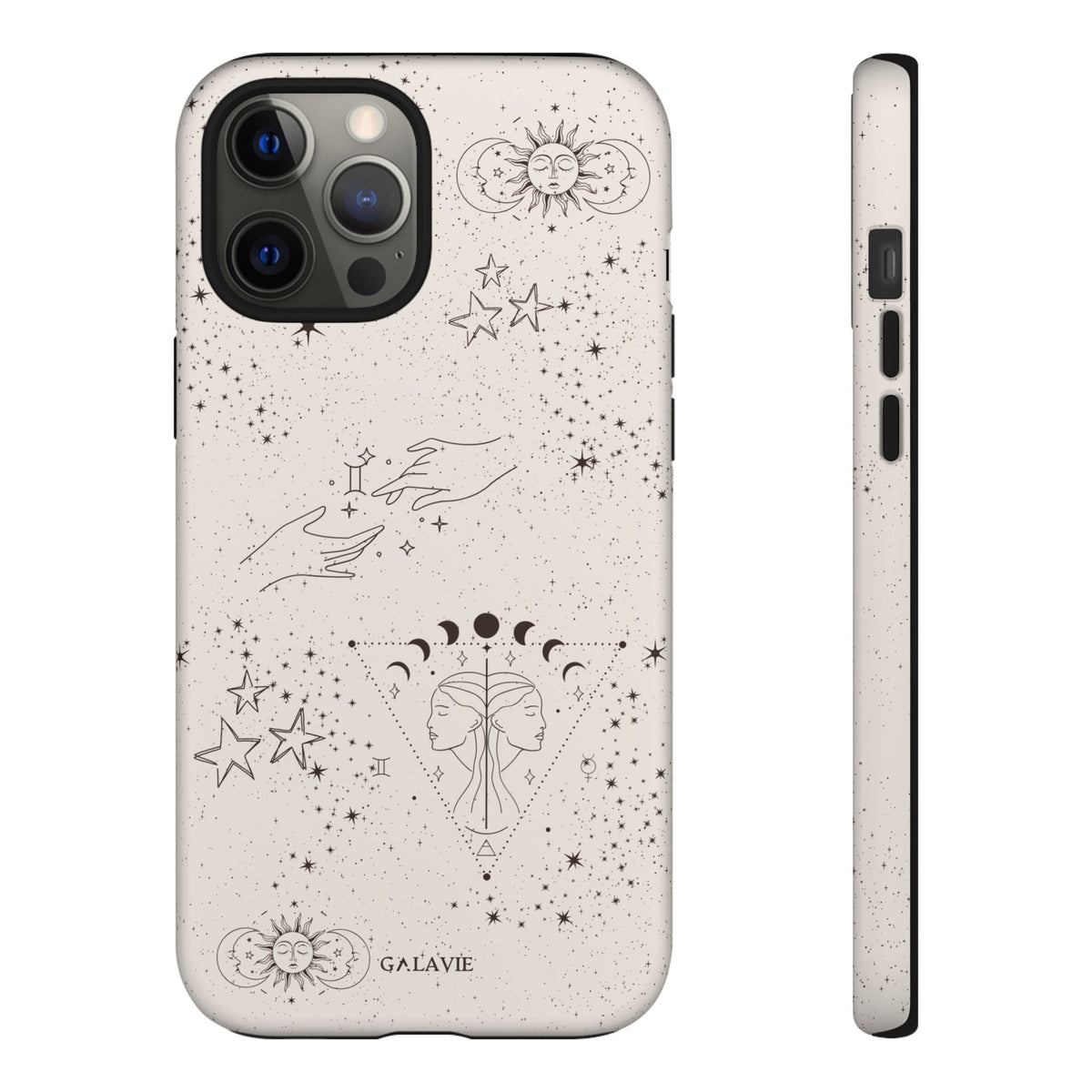 Gemini Zodiac Phone Case – Cream