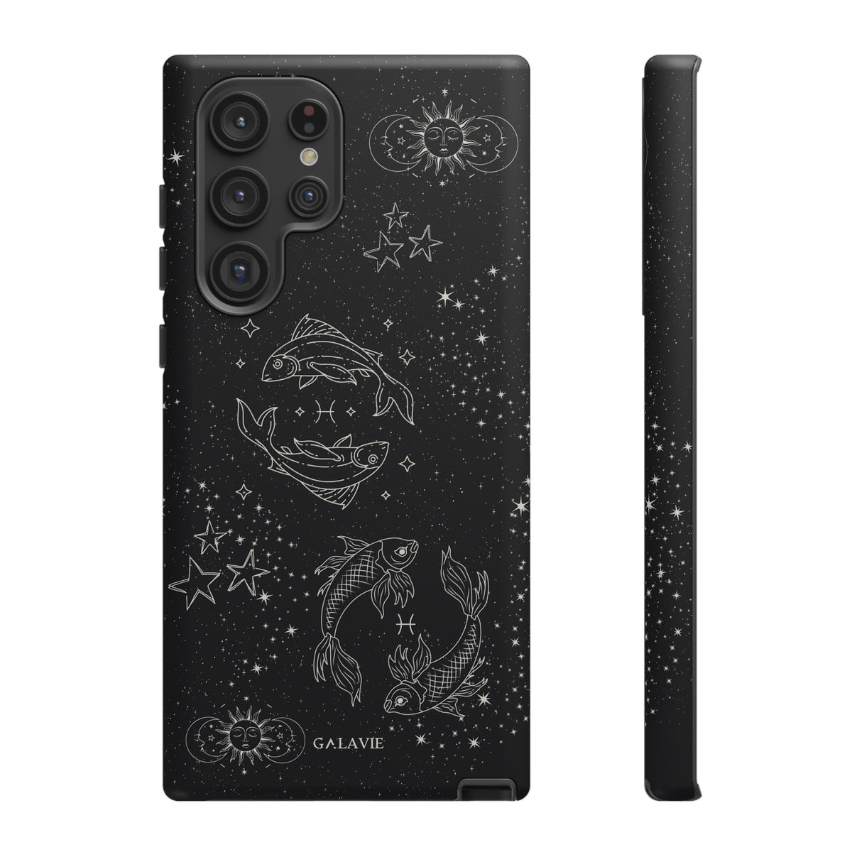 Pisces Zodiac Phone Case – Noir
